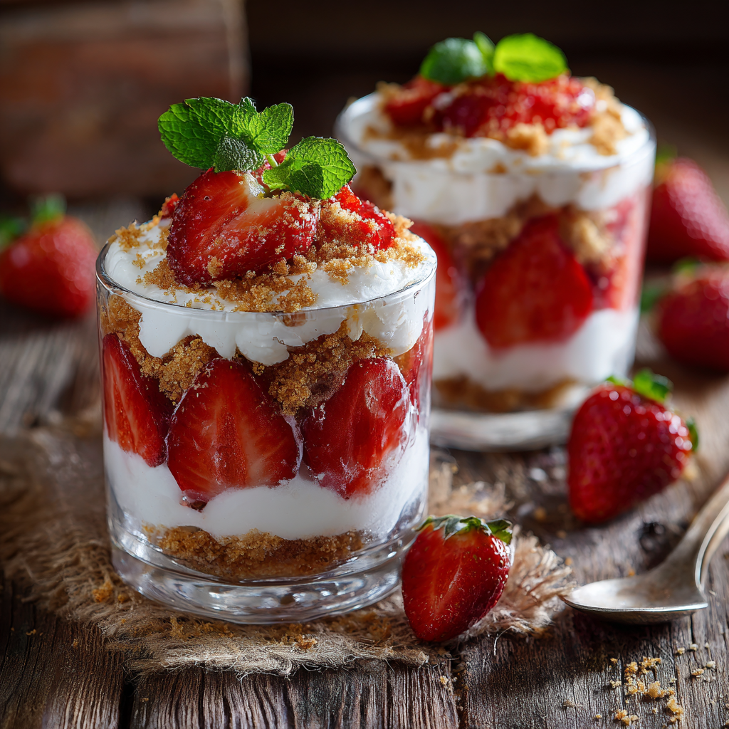 Quick Strawberry Dessert