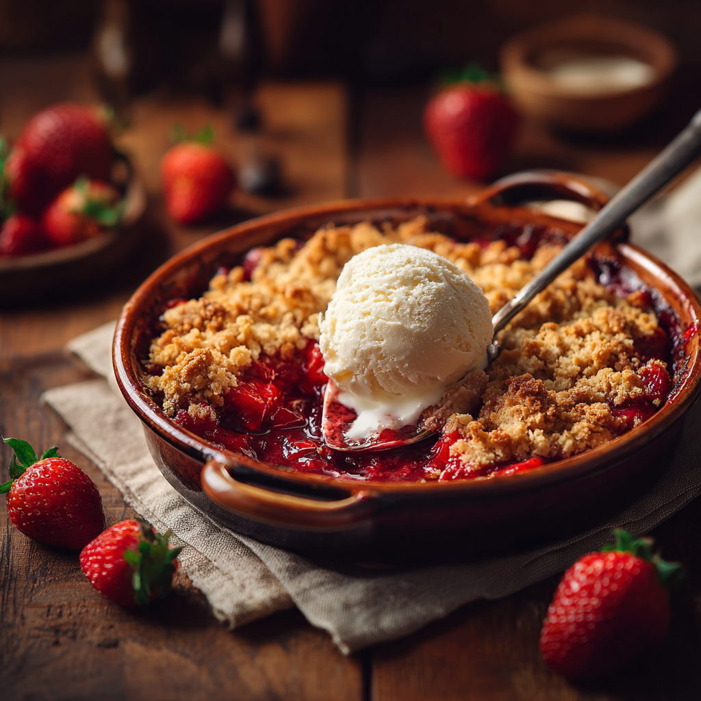 Strawberry Crumble