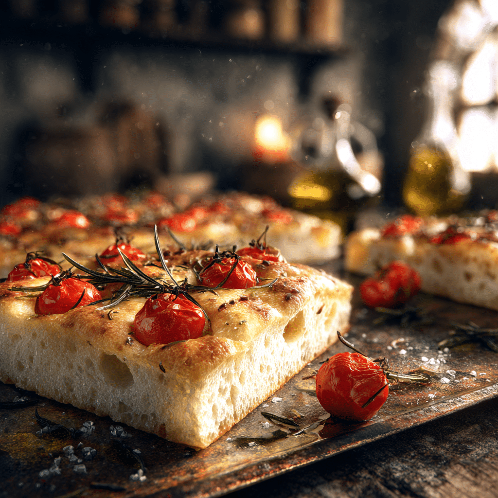 Focaccia with Cherry Tomatoes