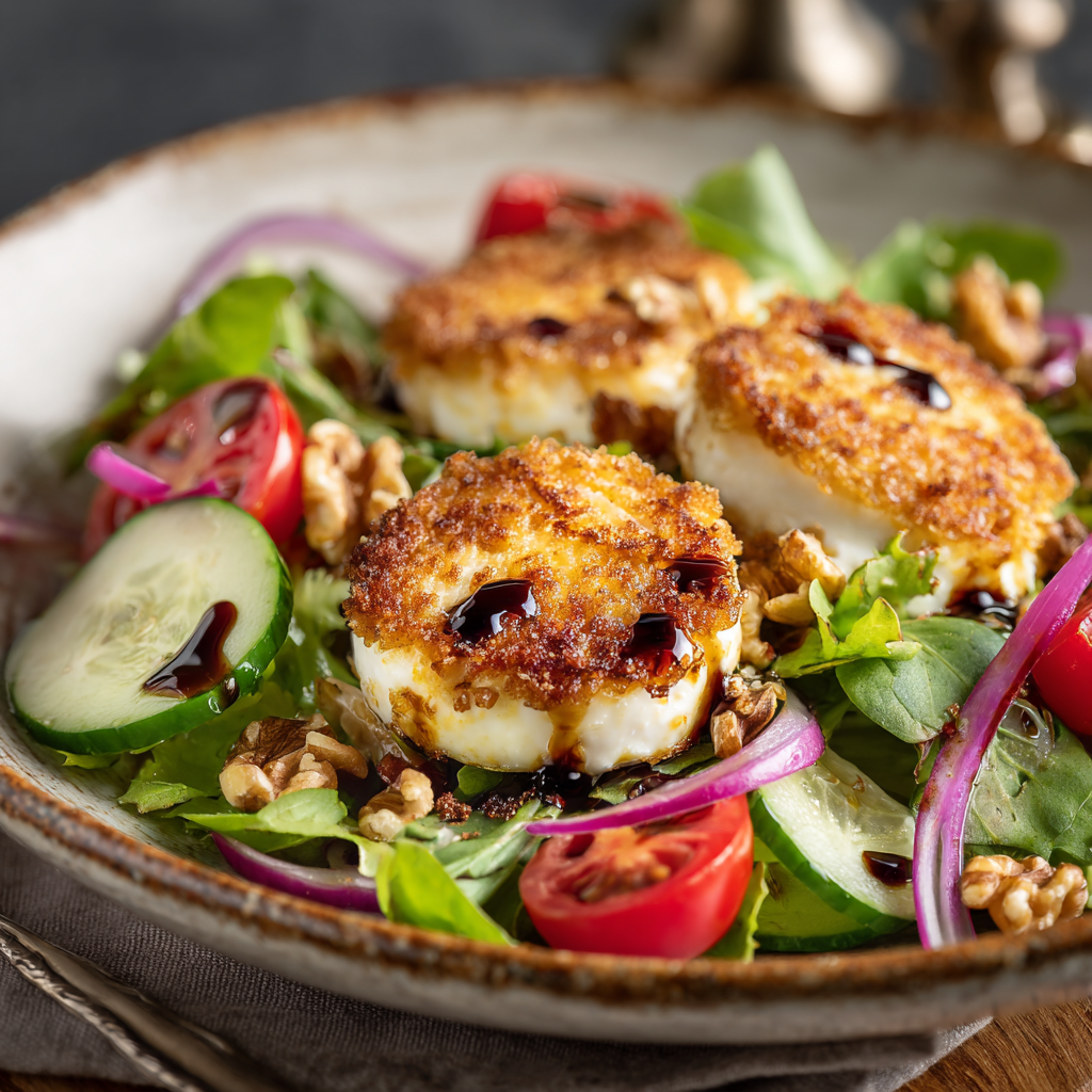 Warm Goat Cheese Salad