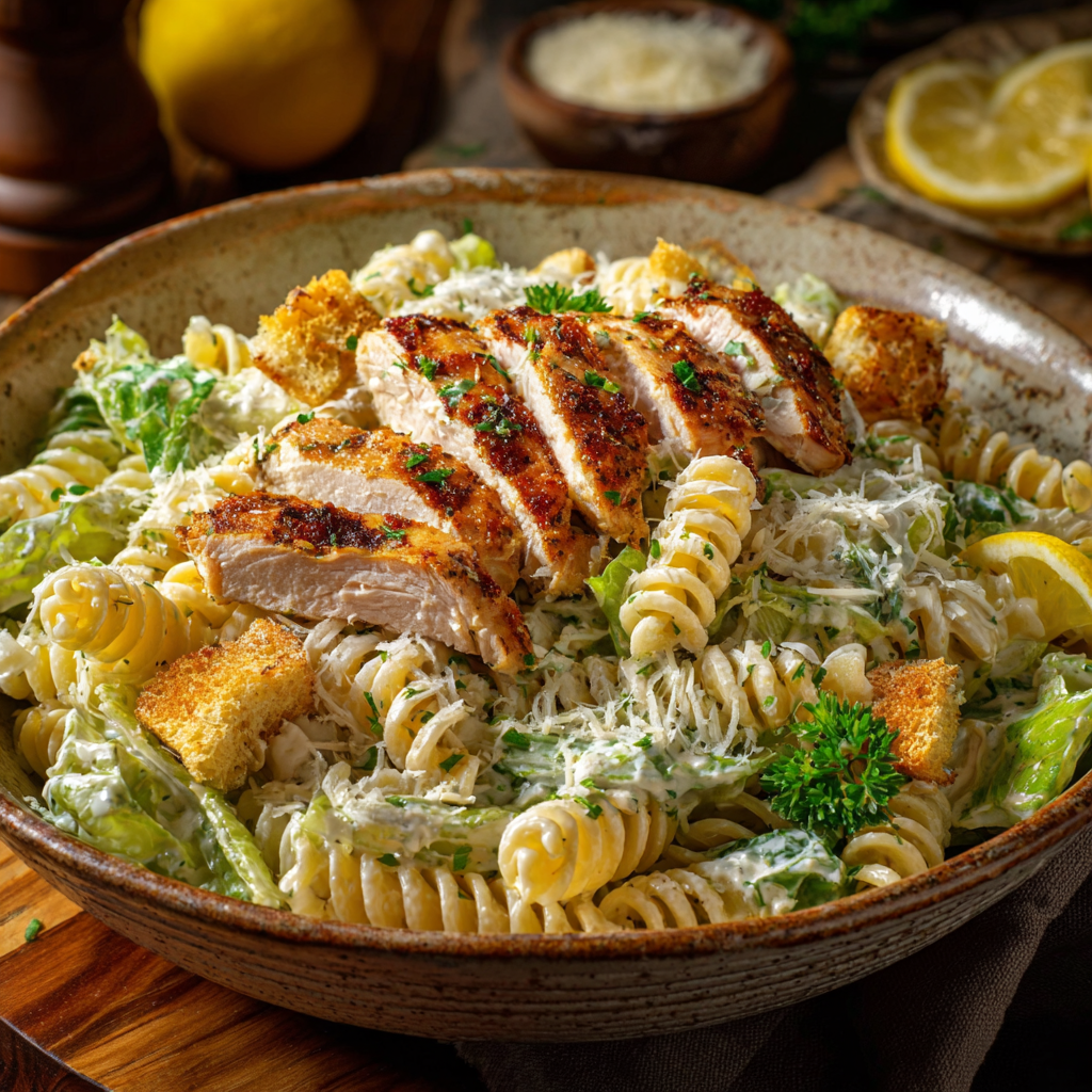 Chicken Caesar Pasta Salad
