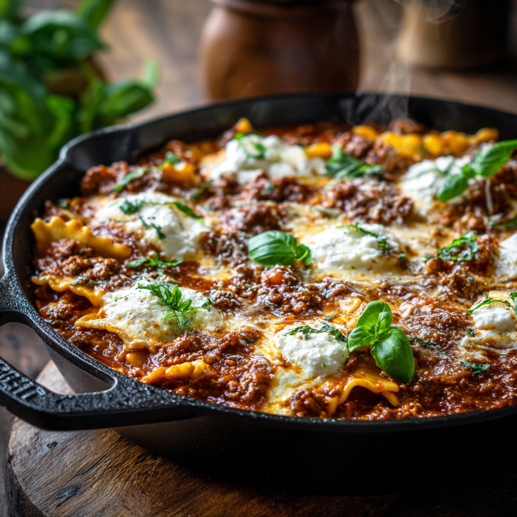 Easy Stovetop Lasagna Skillet