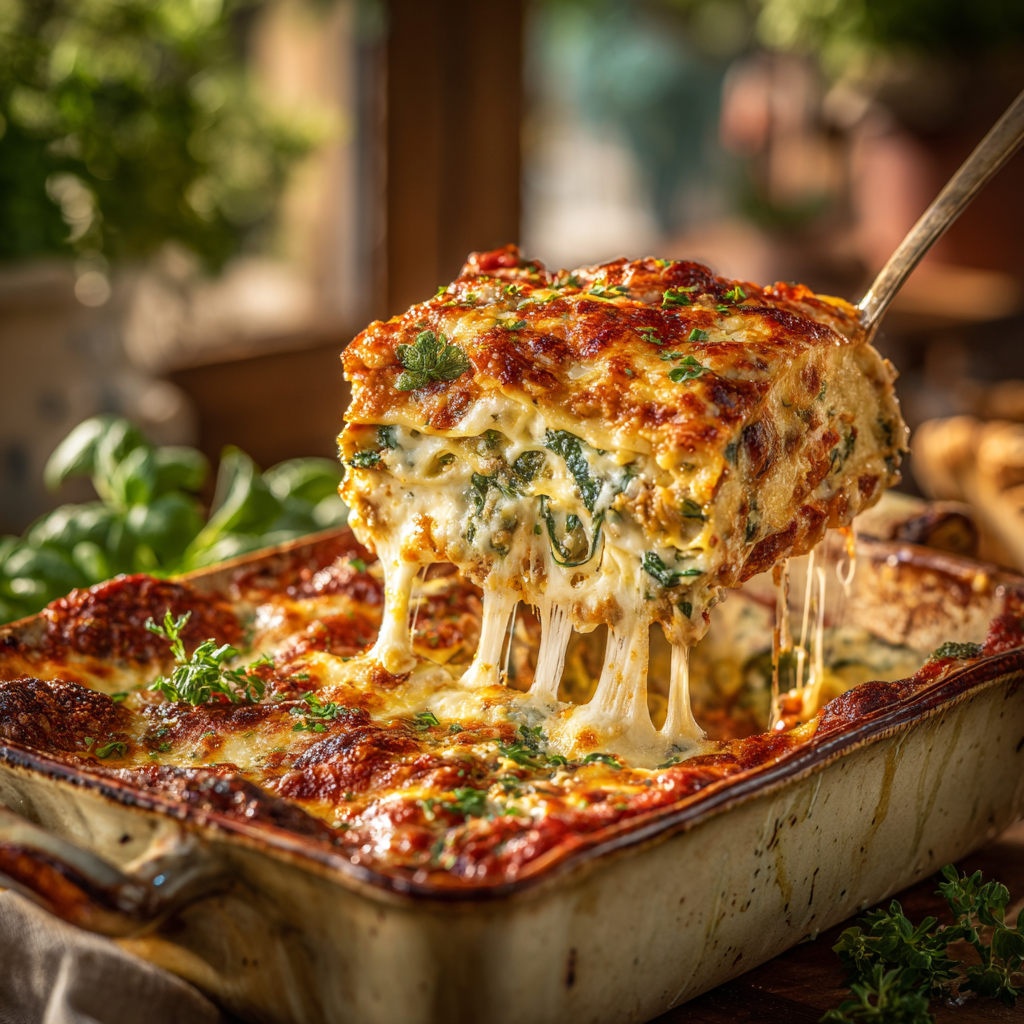 Spinach and Sausage Lasagna