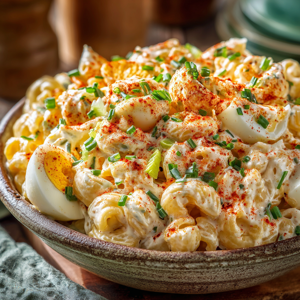 Deviled Egg Pasta Salad