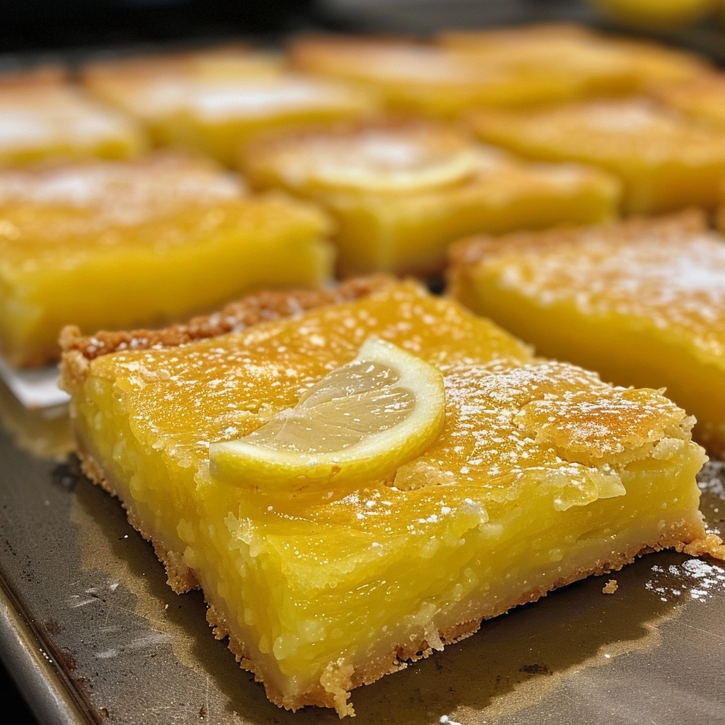 Lemon Bars Recipe with Flaky Butter Crust