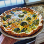 Vegan Broccoli Quiche with Crustless Twist