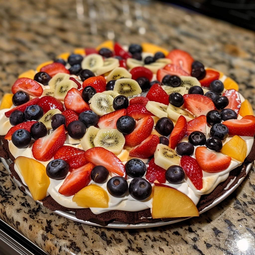 Brownie Fruit Pizza – Sweet Layered Dessert