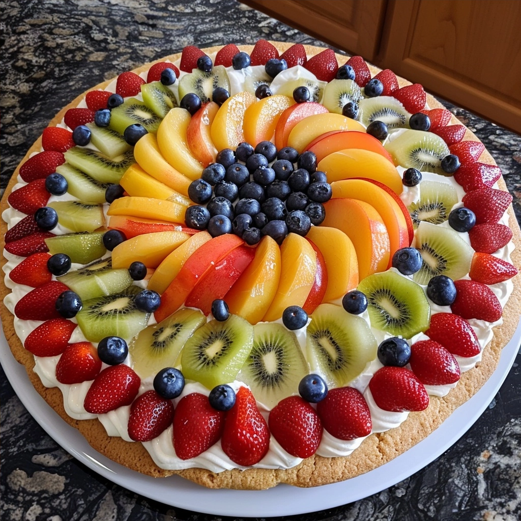 Easy Sugar Cookie Fruit Pizza