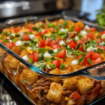 Taco Tater Tot Casserole: Crispy Layers of Flavor