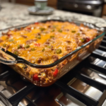 Taco Casserole with Beans and Corn