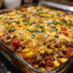 Slow Cooker Taco Casserole with Layers of Flavor