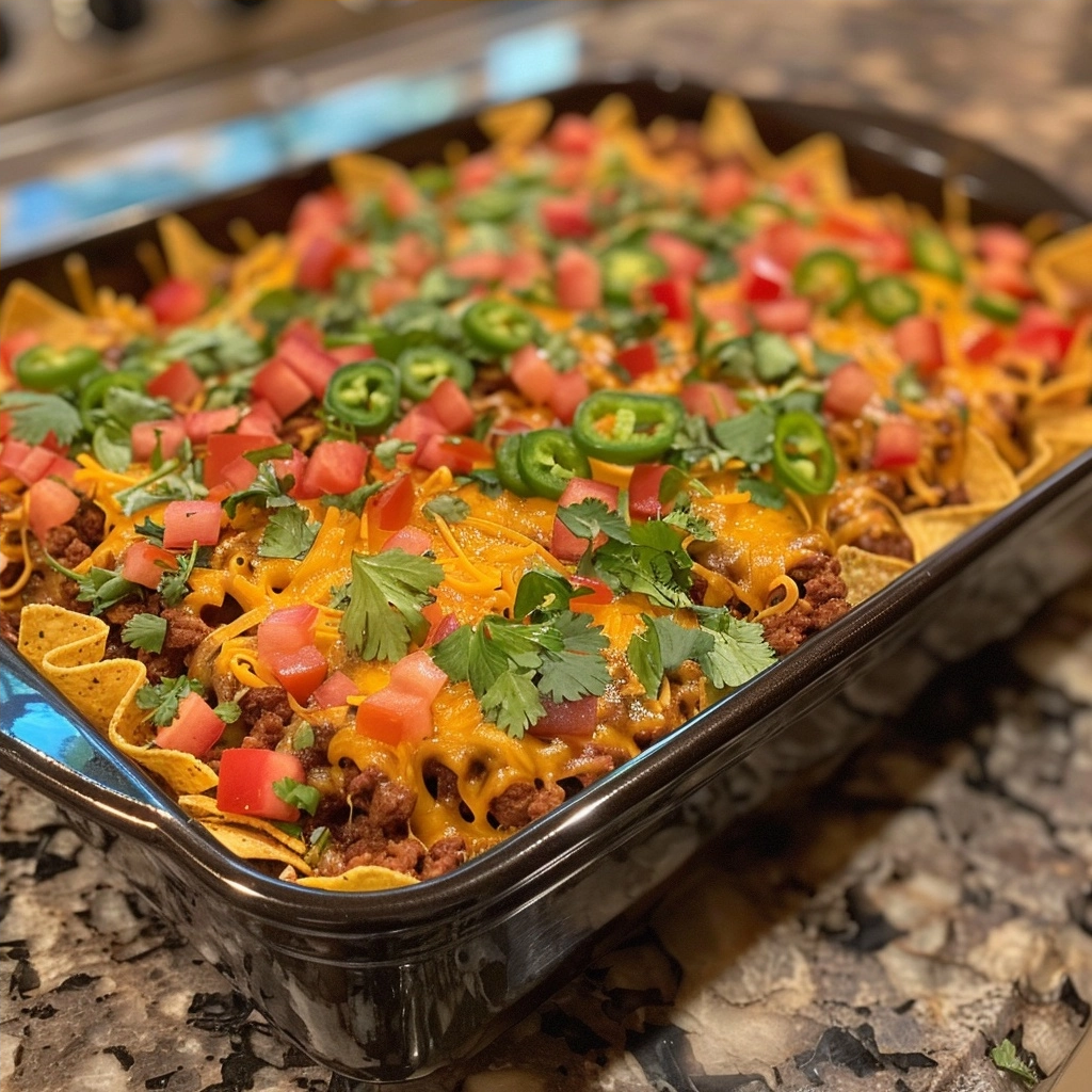 Dorito Taco Casserole: Easy Crispy Mexican Dish