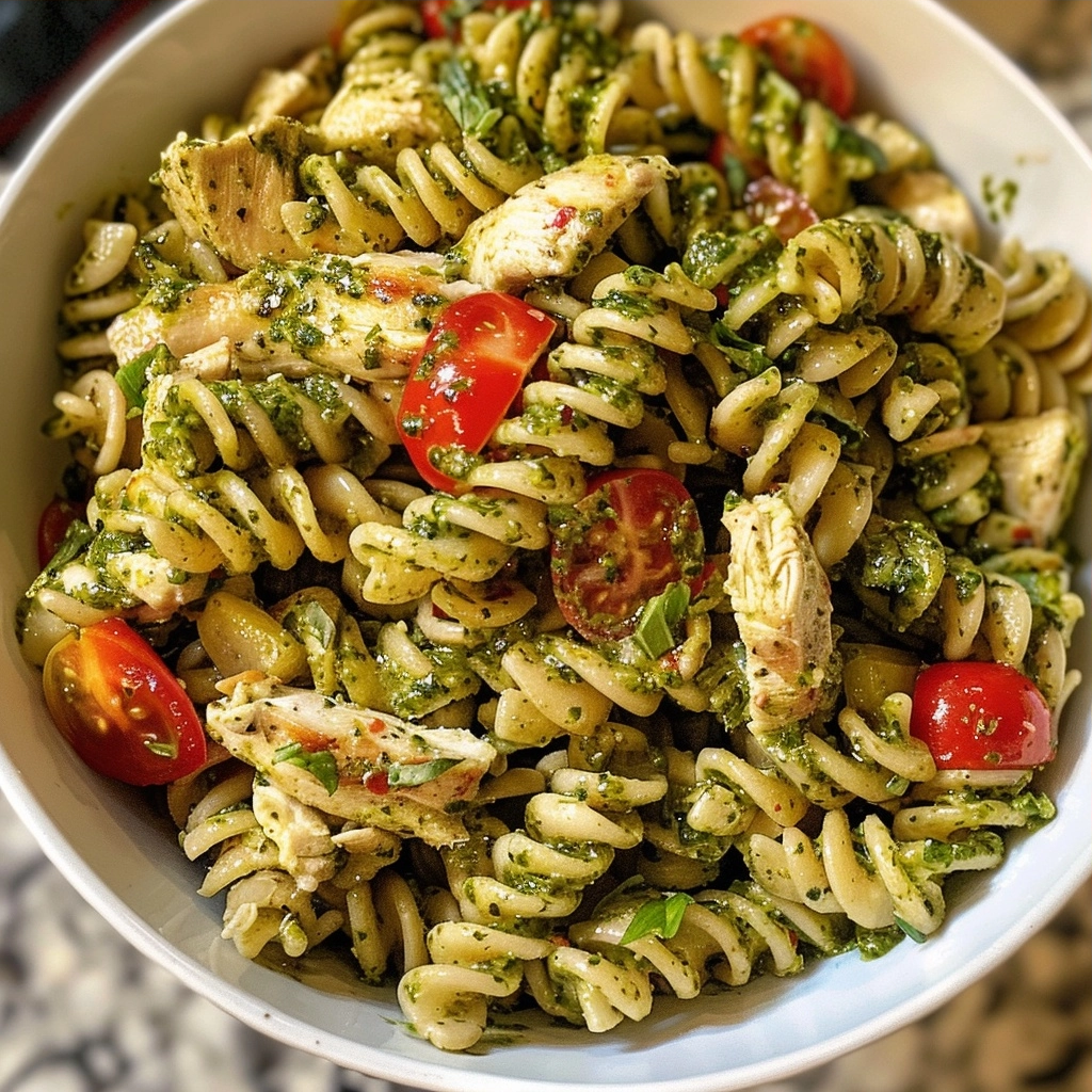 Pesto Chicken Pasta Salad: A Healthy Easy Meal