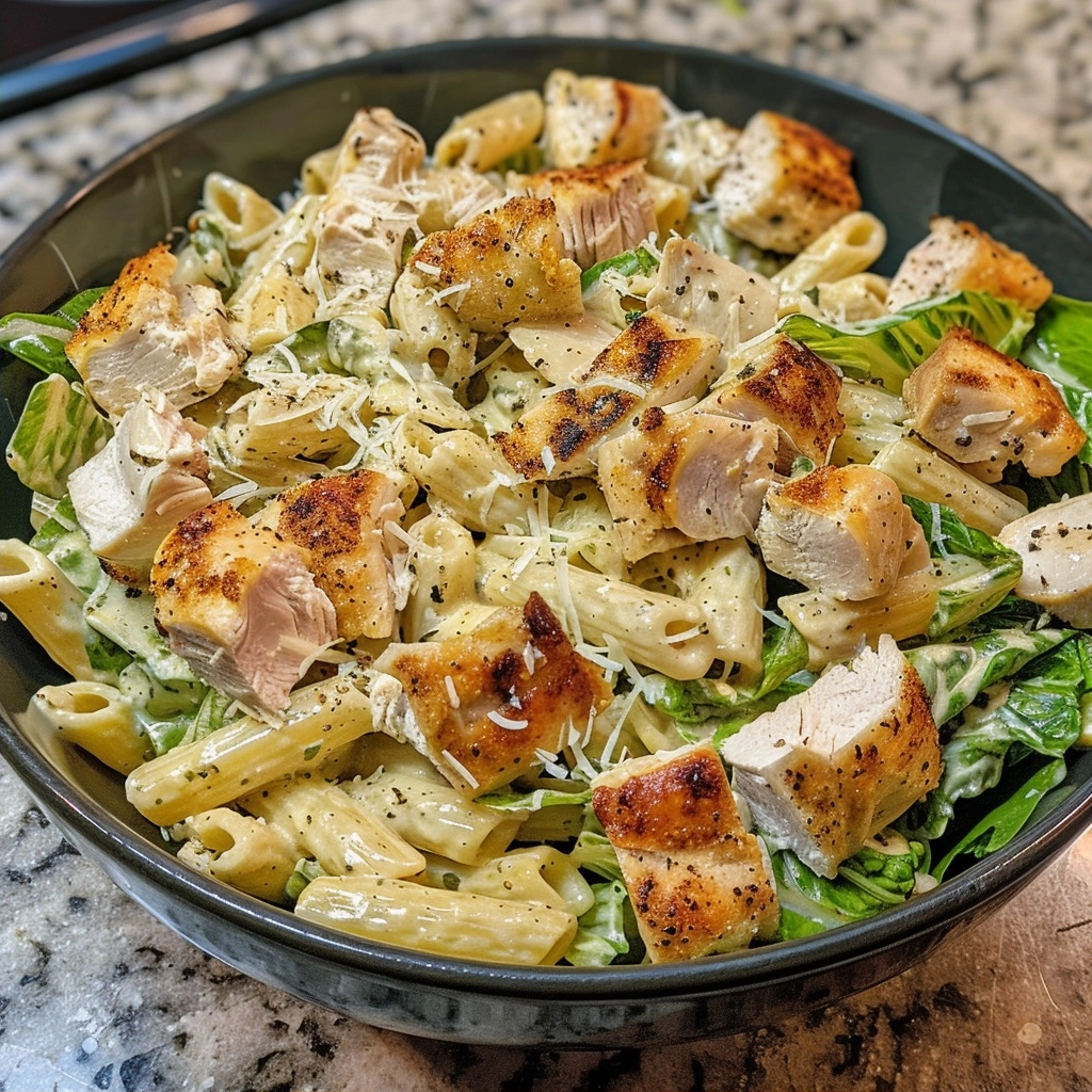 Chicken Caesar Pasta Salad Recipe for Weeknight Dinners