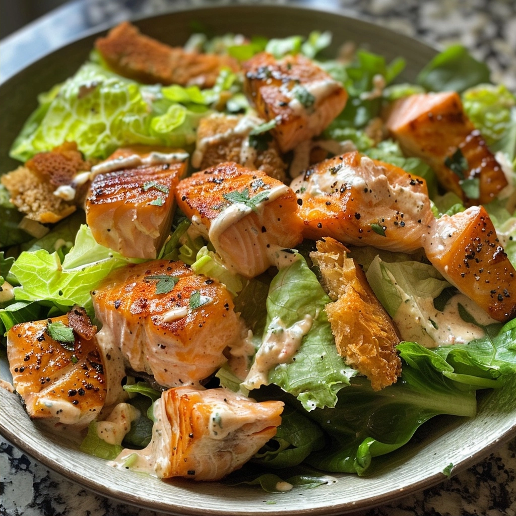 Salmon Caesar Salad: A Healthy Gourmet Dinner