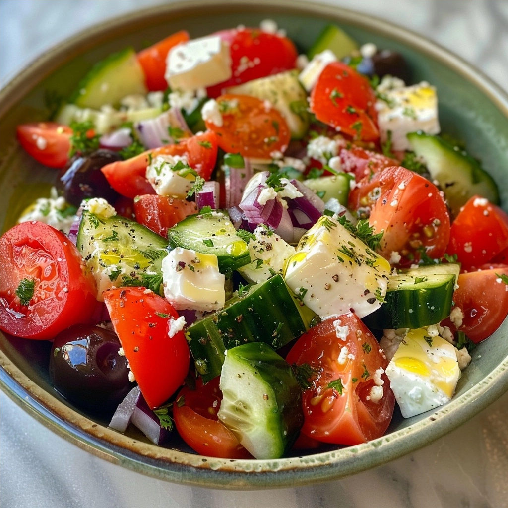 Easy Greek Salad Recipe for Fresh Summer Dining
