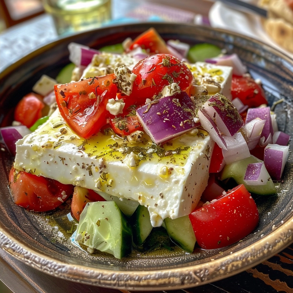 Traditional Greek Village Salad Recipe
