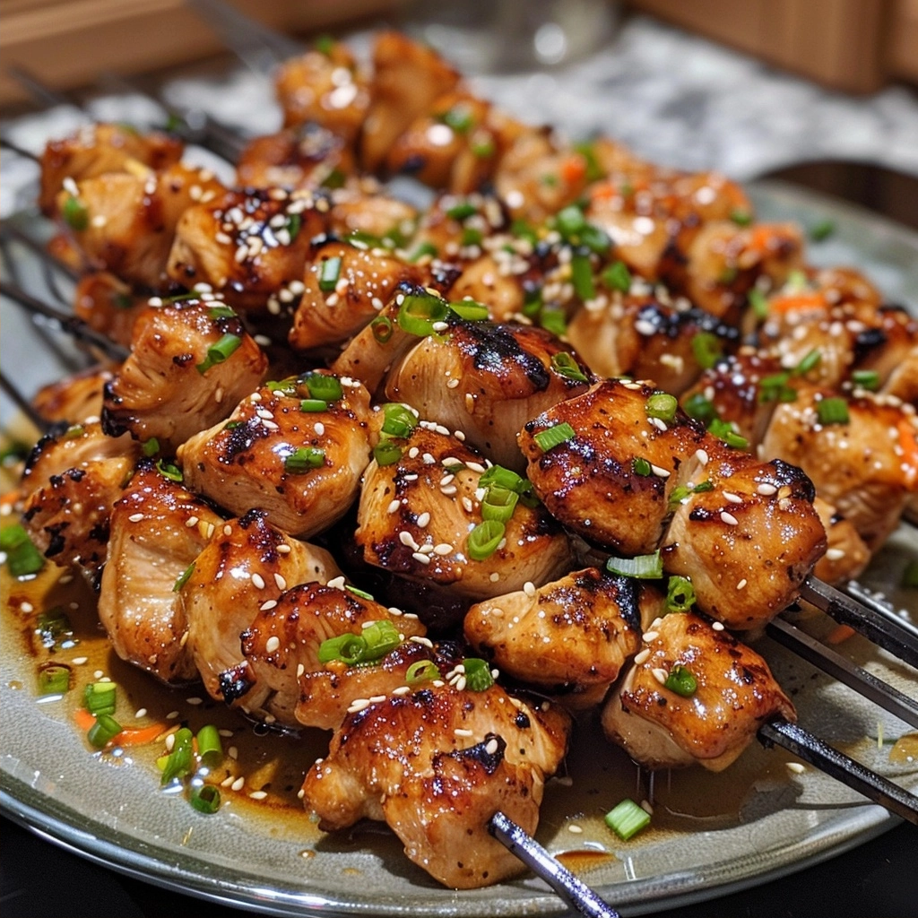 Honey Garlic Chicken Skewers: A Simple Glazed Recipe