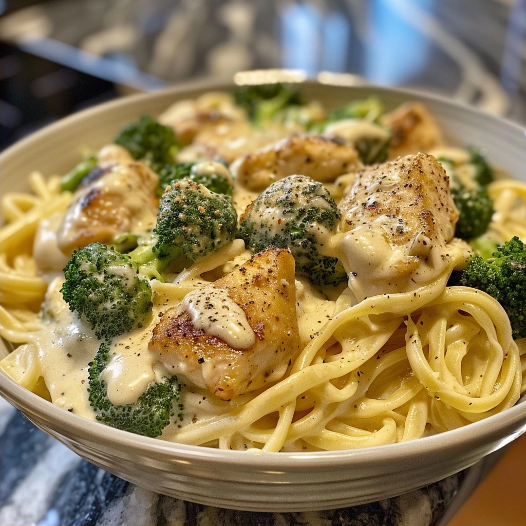 Broccoli Chicken Alfredo: Creamy Homemade Pasta Recipe