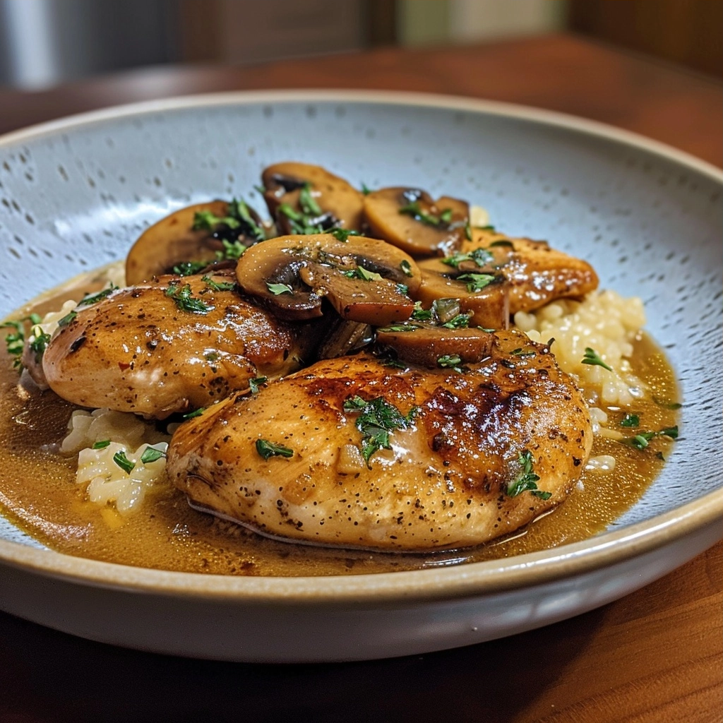Garlic Butter Mushroom Chicken: A Savory One-Pan Meal