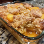 Fresh Peach Cobbler Made With Ripe Summer Fruit