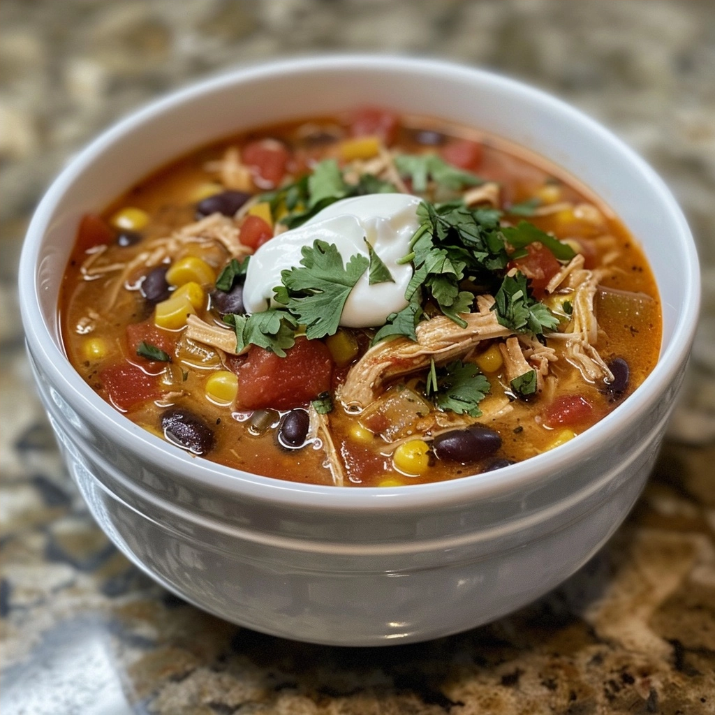 Chicken Taco Soup Recipe for Easy Family Dinners