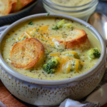 Roasted Broccoli Cheddar Soup Recipe