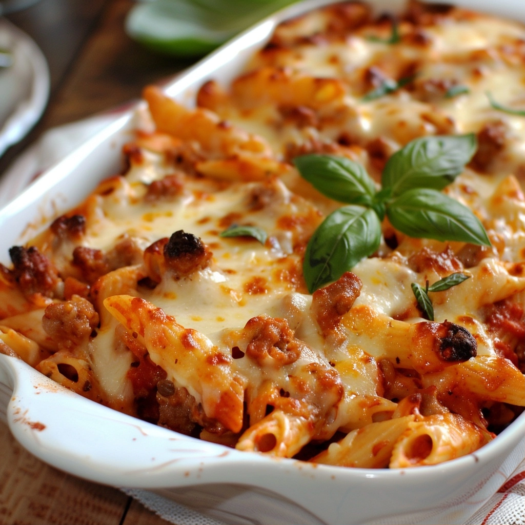 Baked Ziti for Two: A Cozy Italian Dinner