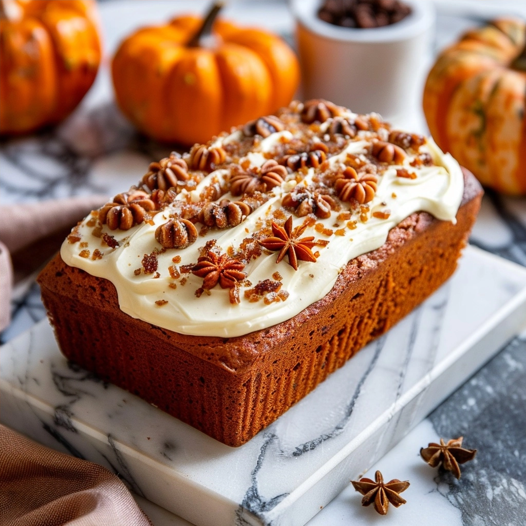 Pumpkin Bread With Cream Cheese Frosting Recipe