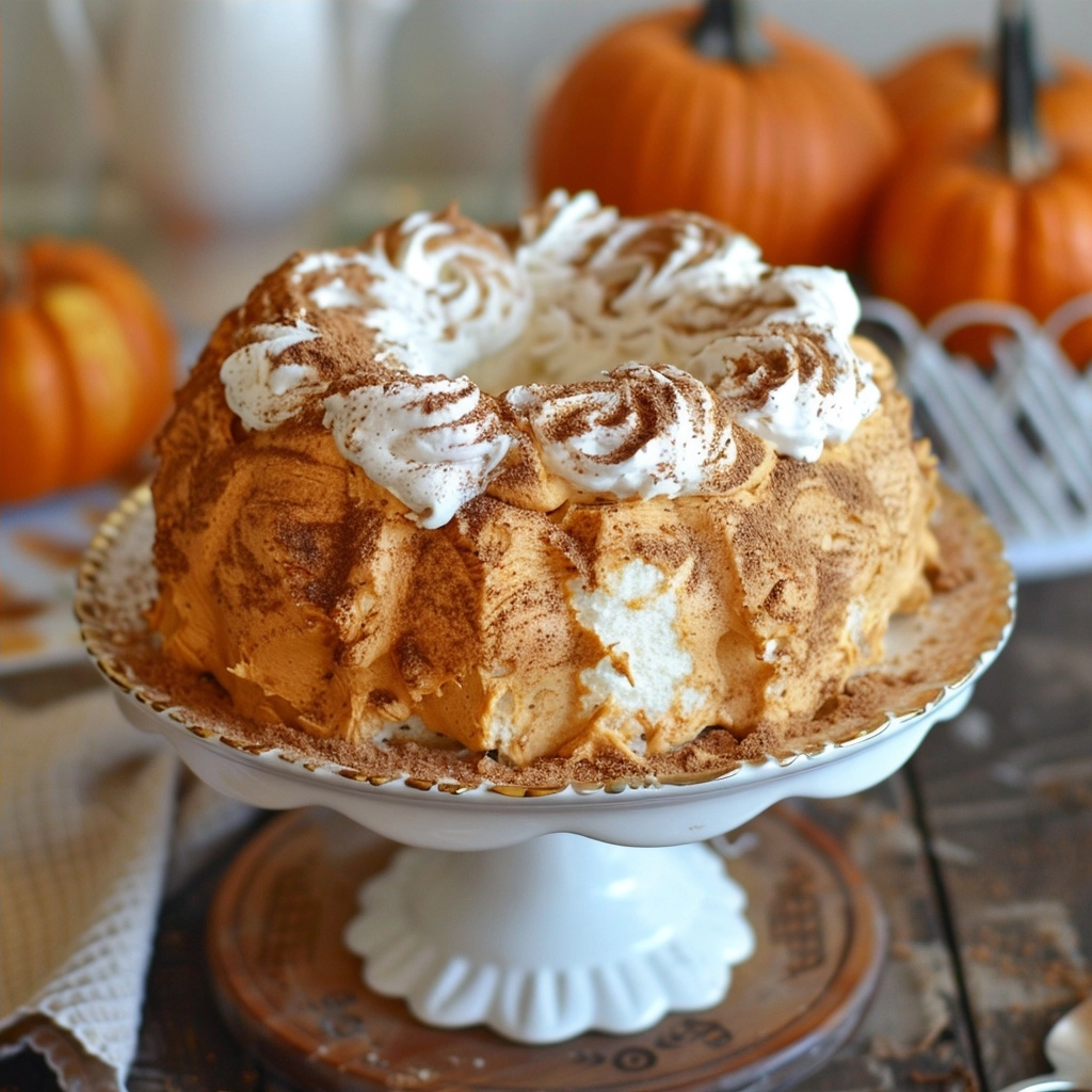 Pumpkin Angel Food Cake: A Light Fall Dessert