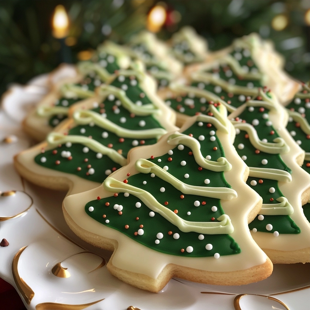 Christmas Tree Sugar Cookies Recipe