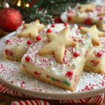 Christmas Sugar Cookie Bars for Holiday Parties