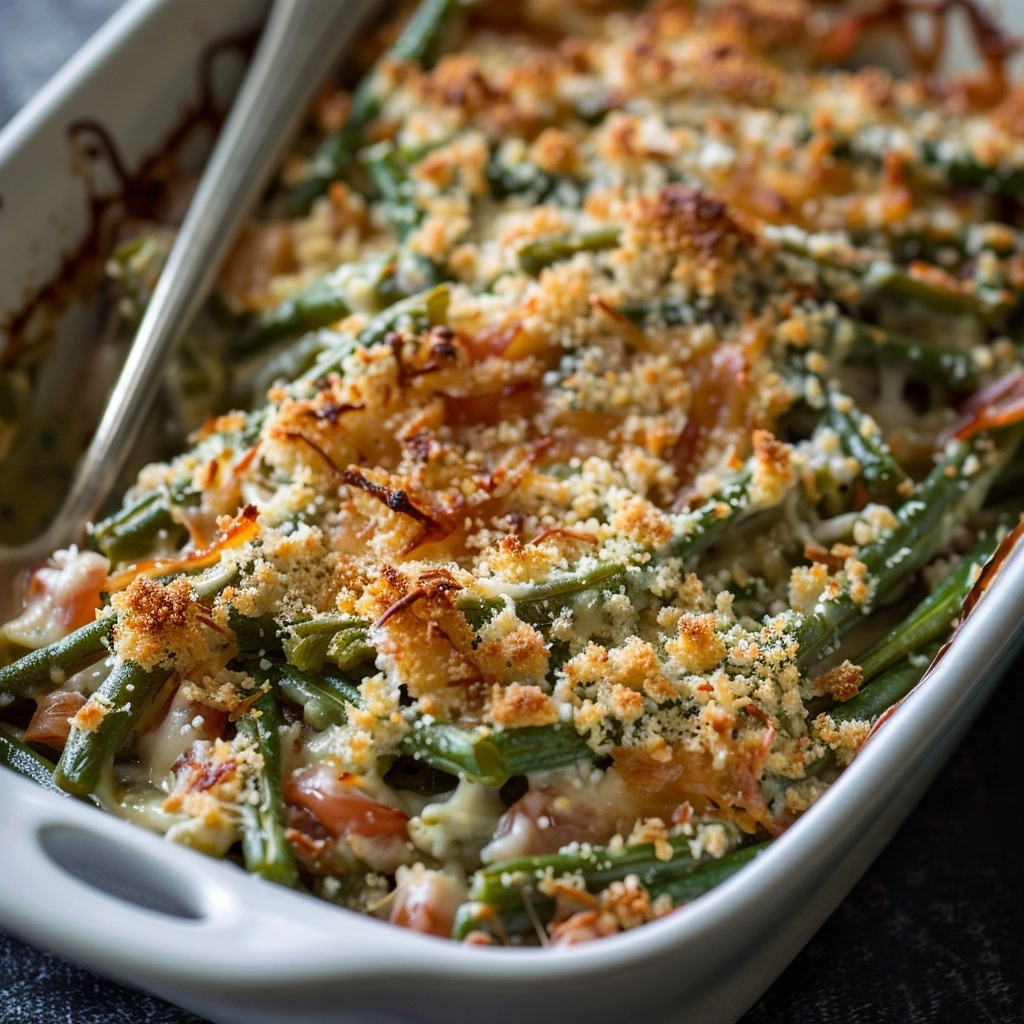 Green Bean Casserole with Parmesan Cheese Recipe