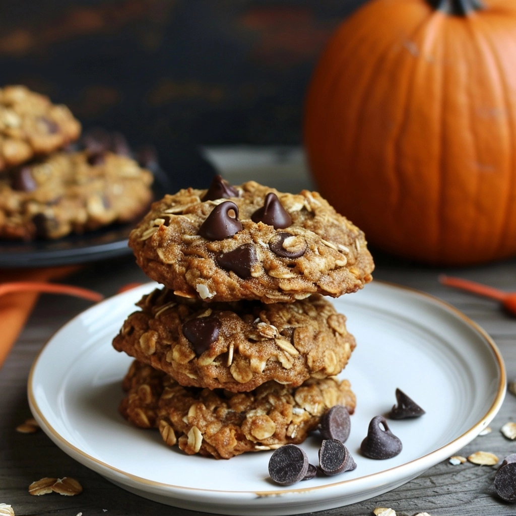 Pumpkin Oatmeal Chocolate Chip Cookies Recipe