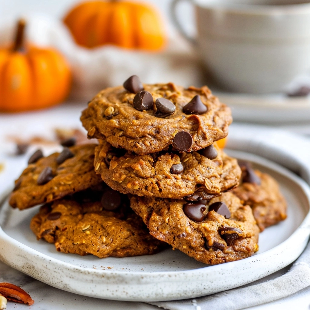 Pumpkin Chocolate Chip Breakfast Cookies for Healthy Mornings