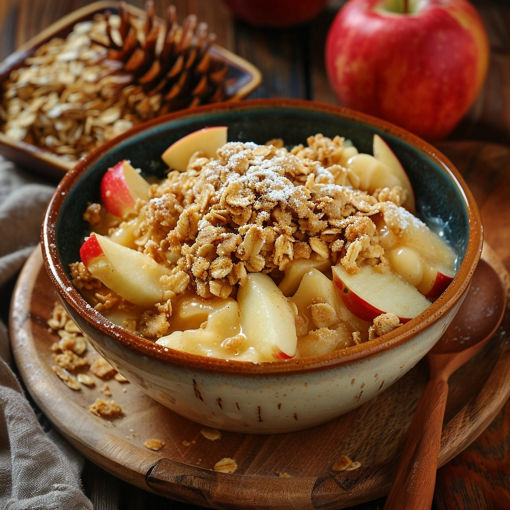 Apple Crisp with Oatmeal for a Classic Dessert